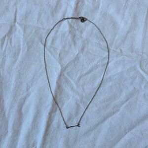 Stella & Dot Silver Bar Necklace